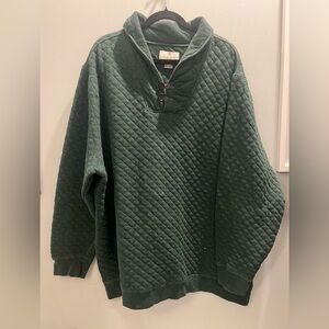 Oak Hill Quilted Shawl Collar Fleece Pullover. Size 2XL